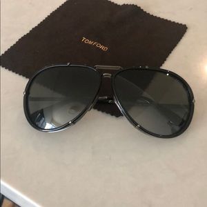 Tom Ford Black Aviator Sunglasses